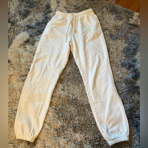 SHEIN Size Small White Baggy Sweatpants